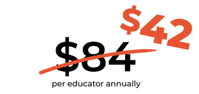 42 per educator annually