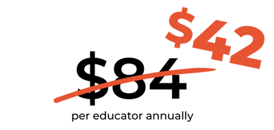 42 per educator annually 42 per educator annually